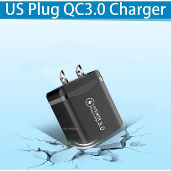 Cargador de Pared USB Rápido 18W QC4.0/3.0 Universal para iPhone, Samsung y Huawei - Adaptador de Viaje con Enchufe Europeo