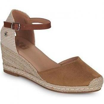 Sandalias de Cuña Xti Marrones con Hebilla y Cuña de 7cm