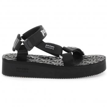 Palm Angels x Suicoke Dep - 39 Black Flat Sandals, Female, Color: Black, Size: 39 (EU), 9 (US), 6 (UK)