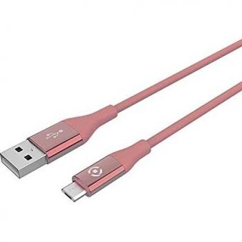 Cable USB Micro Celly Color Rosa