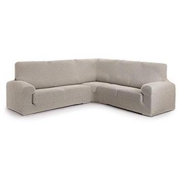 Funda sofá rinconera bielástica Roc 3+2 elástica crudo 600 cm blanca 110 x 120 x 600 cm premium súper bielástica Color 0