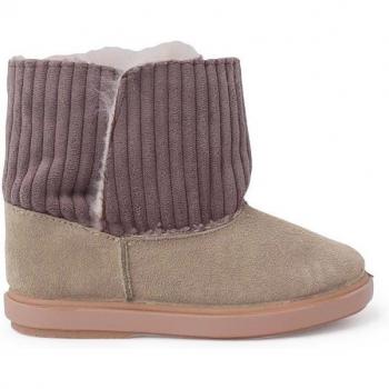 Botas de niña de pana y serraje con interior de borreguito