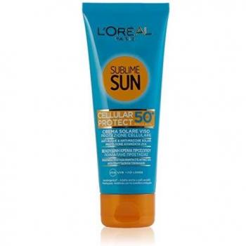 L'Oreal Paris Dermo Expertise Sublime Sun - Crema Protectora Facial Anti-Edad, Solar SPF 50, 75 ml