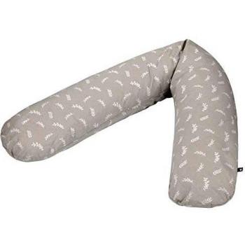 Cojín de Lactancia y Embarazo Jersey Twiggy 190 cm - Relleno de Microperlas EPS, Funda 100% Algodón, Oeko-Tex Standard 100, Fabricado en Alemania