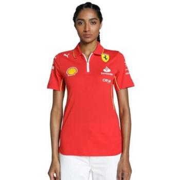 Scuderia Ferrari 2024 Women's Team Polo Shirt - Red - Size Small