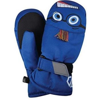 Dare 2b Brainstorm Waterproof High Loft Insulated Winter Character Mitt with Adjustable Cuffs and Gripped Palm Guantes, Niños, Azul