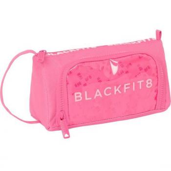 Estuche Escolar Blackfit8 'Glow Up' con Bolsillo Desplegable Vacío - 20 x 11 x 8,5 cm
