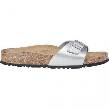 Birkenstock Madrid Silver Mules - Unisex Slide Sandals Size 37