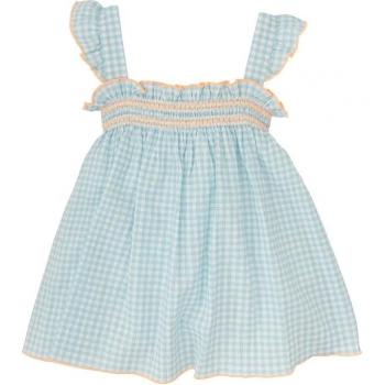 Vestido de bebé niña de tirantes en cuadros vichy