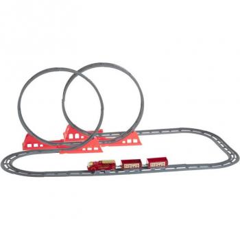 Tren de Navidad Musical con Looping - 49 Piezas - L 38 x P 4 x H 6 cm