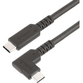 StarTech.com 3ft (1m) Rugged Right Angle USB-C Cable USB 3.2 Gen 2 (10 Gbps) Full-Featured USB C to C Data Transfer Cable 4K 60Hz DP Alt Mode