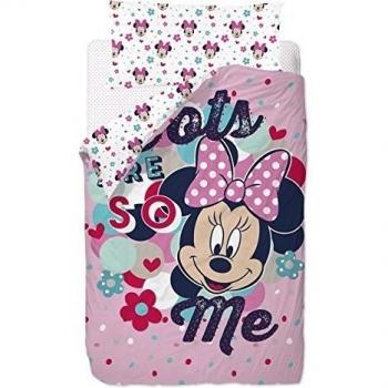 Disney Minnie Love and Spots - Saco nórdico de 2 piezas para cama de 90 cm