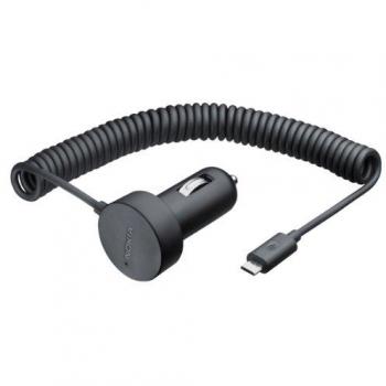 Nokia DC-17 - Cargador (Auto, Lector de libros electrónicos, Teléfono móvil, MP3, MP4, PDA, Encendedor de cigarrillos, Negro, 2,05m, 5V)
