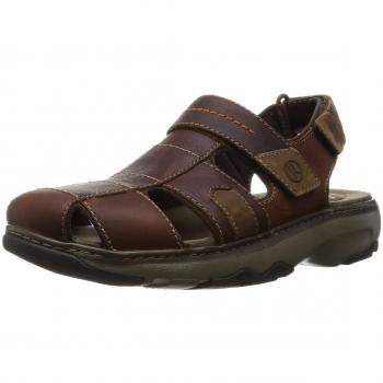Clarks Raffe Bay - Sandalias abiertas para hombre, color brown leather, talla 42