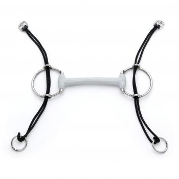 Beris Gebiss Aufziehknebel Olivenkopf Hard - Bocado Pelhams para caballo, color gris, talla DE: 140