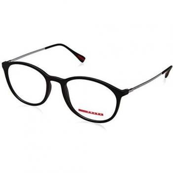 Prada LINEA ROSSA 0PS 04HV Monturas de Gafas, Black Rubber, 53 para Hombre