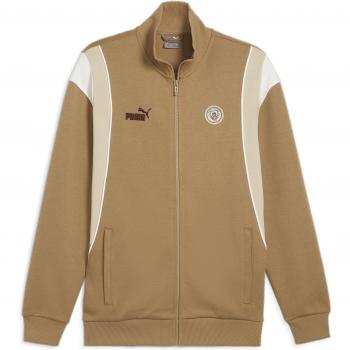 Puma Chaqueta de Chándal Manchester City Archive 2023/24 - Chaqueta deportiva, diseño oficial del equipo, color azul con detalles en amarillo, fabricada con tecnología que permite la transpiración, cierre completo por cremallera