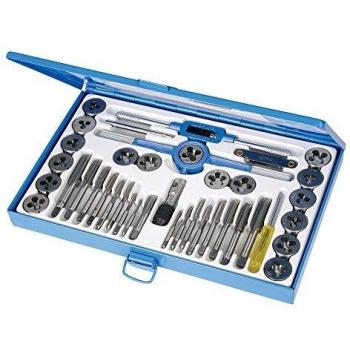 Silverline 186811 - Juego de machos y terrajas Expert, 40 pzas