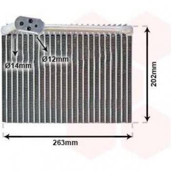 Evaporador de aire acondicionado VAN WEZEL 4000V062 para CITROËN Xsara Picasso y PEUGEOT 206