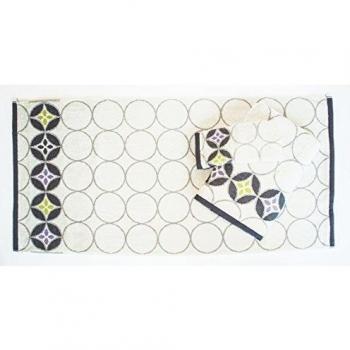 Hierba Sueños de Hierba Esferic - Juego de toallas para tocador, 30 x 50 cm, lavabo, 50 x 100 cm y baño, 70 x 140 cm, color beige