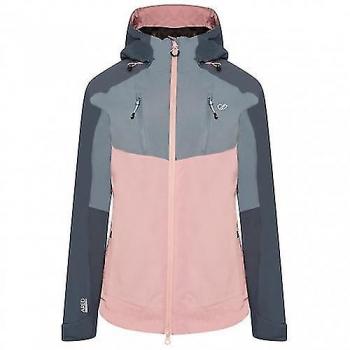 Dare 2B - Chaqueta Impermeable Diverse II para Mujer, Polvo Rosa/Piedra Azul, Talla 16 UK