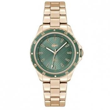 Reloj de mujer Lacoste Santorini 2001372 de acero bicolor con cristal mineral y diseño analógico