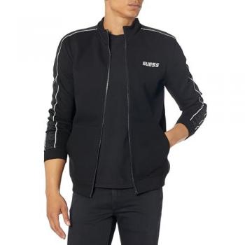 Guess Men's Activewear Zip-Up Sweatshirt, Size L, Black