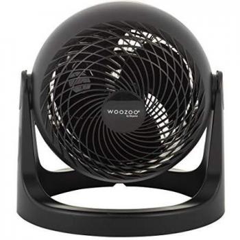 Iris ohyama ventilador de mesa potente y silencioso angulo ajustable de 360 zz woozoo pcfhe18 negro 322 x 285 x 285 cm