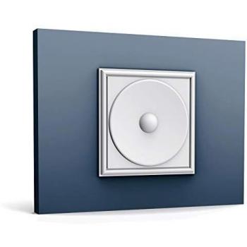 Panel Mural 3D Orac Decor W122 Autoire, Elemento Decorativo Clásico Atemporal en Color Blanco