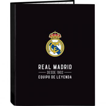Carpeta Folio con 4 Anillas Mixtas Real Madrid Corporativa - Safta