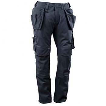 Mascot Workwear Pantalón Unisex KASSEL, cintura 30.5 plg, longitud 32 plg, color azul marino oscuro, ligero, 81 cm de largo, material algodón y poliéster