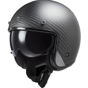LS2 Casco Jet OF601 Bob II Carbon - Casco Jet de Moto, Material: Carbono, Talla: XL