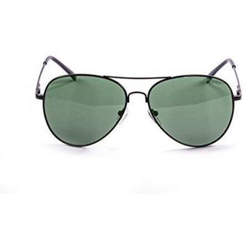 Ocean Sunglasses Banila Aviator - Gafas de Sol metálicas - Montura : Negro Mate - Lentes : Verdes