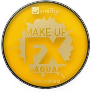Smiffy'S 39134 Aqua Pintura Facial Y De Cuerpo, Amarillo