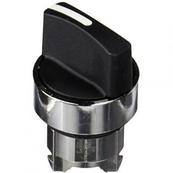 Schneider Electric Harmony ZB4BD2 Selector Rotary Switch, 2-Position Stay Put, Short Thumb-Grip Actuator Black, IP66 Rating