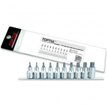 Juego de llaves de vaso TOPTUL GAAG1006 de 1/2 con 10 uds. (T20, T25, T27, T30, T40, T45, T50, T55, T