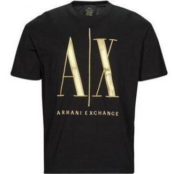 Armani Exchange Men's Standard Cut Black Cotton T-Shirt S