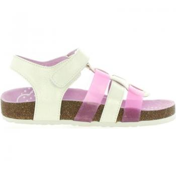 Sandalias de Niña KICKERS Magidays 469250-30 Blancas y Rosas EU 25
