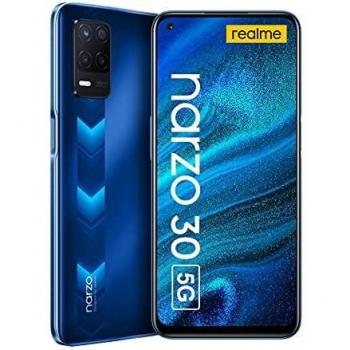 Realme Narzo 30 5G Smartphone Libre 6.5” Pantalla fluida 90Hz Grande Batteria 5000mAh RAM 4GB ROM 128GB Expandible 1TB 48MP AI Triple Cámara Dual SIM NFC Android 11