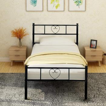 Aingoo Cama de Metal Estructura Cama Individual con somier y Cama de Metal con Listones