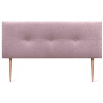 Cabecero Tapizado de Polipiel o Tela AQUALINE Pro 150x105cm con Patas en Color Salmón para Cama Lujo