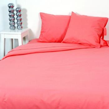 ASA 52102403490C384 - Funda de almohada, Algodón, Color Naranja salmón, 50x70x0.1 cm