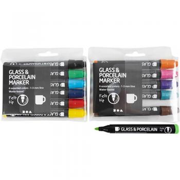 Rotuladores de pintura para vidrio y porcelana Creotime