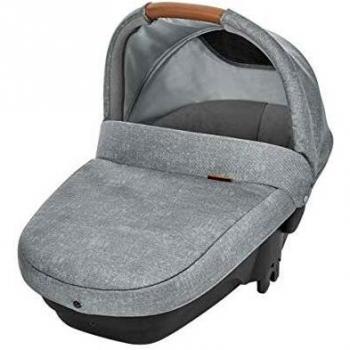 Bébé Confort Bébé Confort Amber Plus 'Nomad Gris' - Cuco de seguridad, 0-6 meses, 10 Kg, color gris - Amber Plus Capazo, Color Nomad Grey