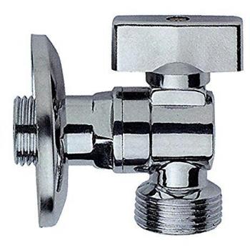 Grifo de bola de latón cromado para lavadora 1/2 x 3/4