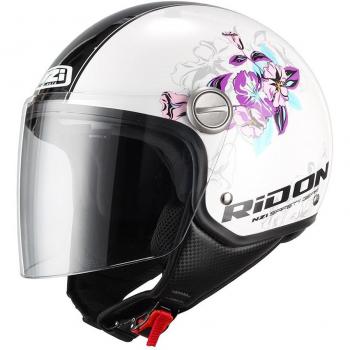 NZI 150262G860 Capital Visor Graphics Bloom Casco de Moto, Talla S