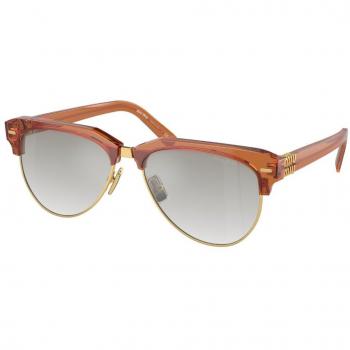 Miu Miu MU09ZS 15T8K1 Women's Sunglasses Brown Pilot Beige Size 57