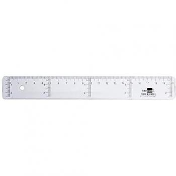 Liderpapel - Regla 20 cm Plástico Cristal