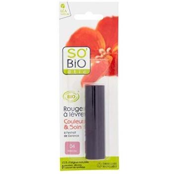 So'Bio Etic Barra de Labios Violeta con Colores Brillantes y Nutrición 04 Chic Violeta 1 unidad