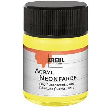 Pintura Acrílica Neón Amarillo, 50 ml en Vaso